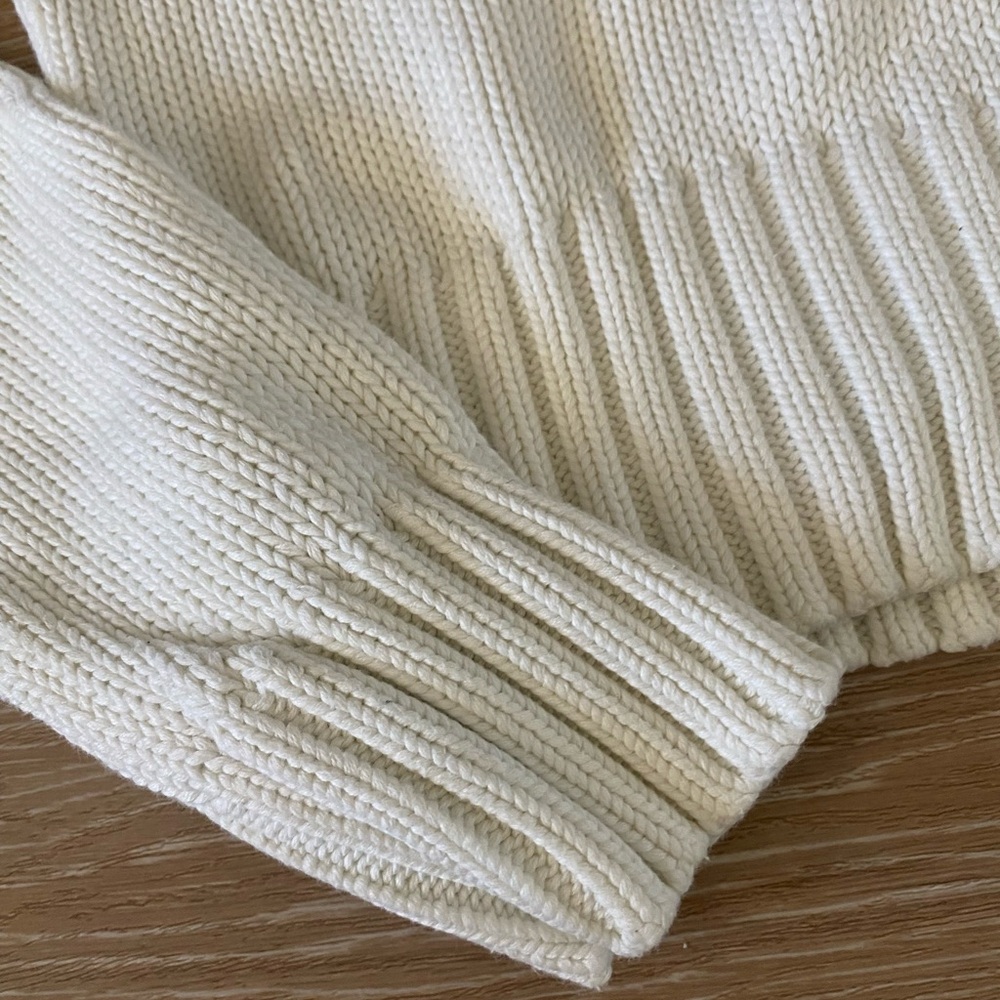 Polo Jeans Ralph Lauren white basic knit sweater - Picture 3 of 7